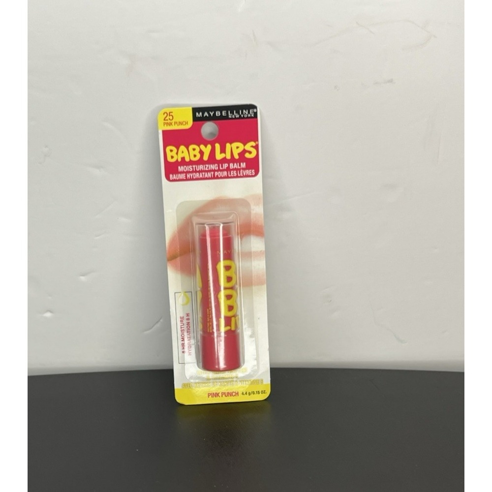 Maybelline Baby Lips Pink Punch Lip Balm 4.4g Moisturizing NEW